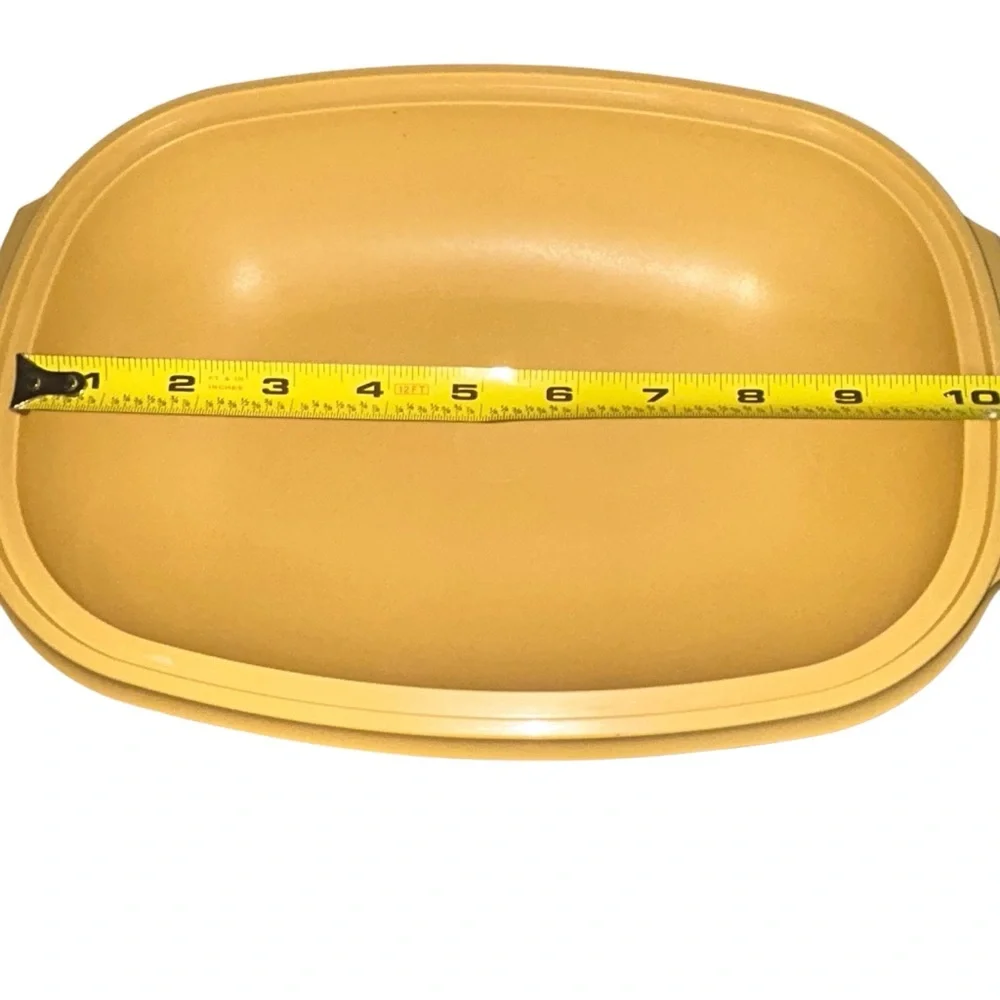 Vintage‎ Tupperware Oval Microwave Steamer Cooker Yellow 1273-4 W Insert & Lid